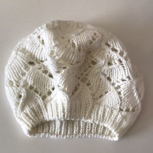 Hand knit beanie